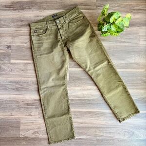Polo Ralph Lauren 34x30 Classic Fit Straight Leg Denim Pants Olive Green